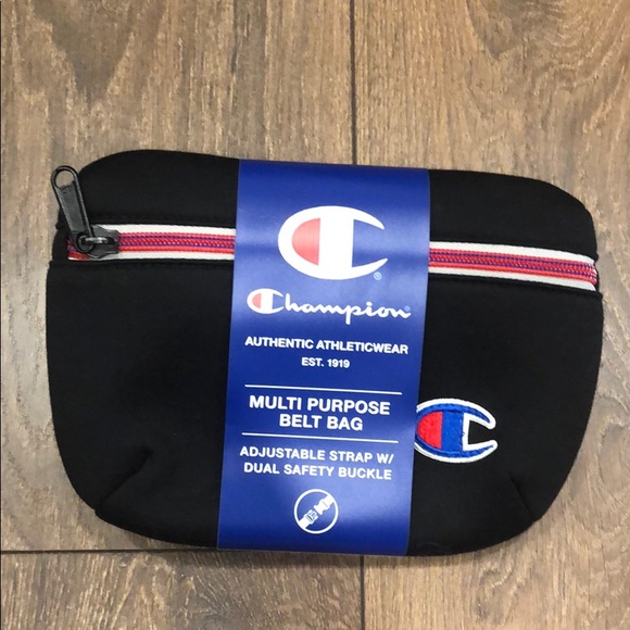 NWT Champion Black Multi Purpose Belt Bag - Picture 2 of 3